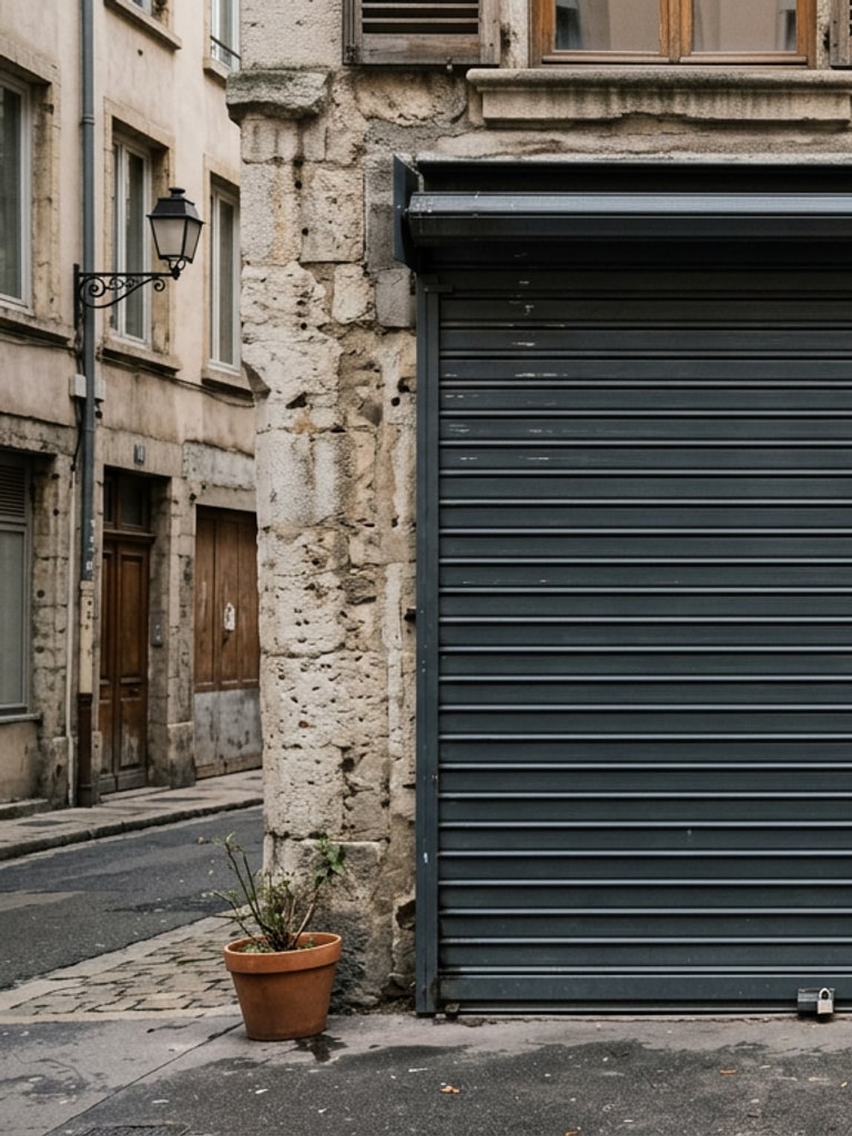 Rideau métallique à lames pleines de sécurité